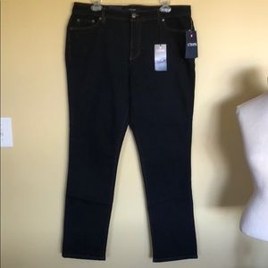 NWT RL Chaps Dark Slim Leg Jeans Sz. 14